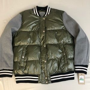 Levi's Women's Mixed Media Quilted Varsity Bomber